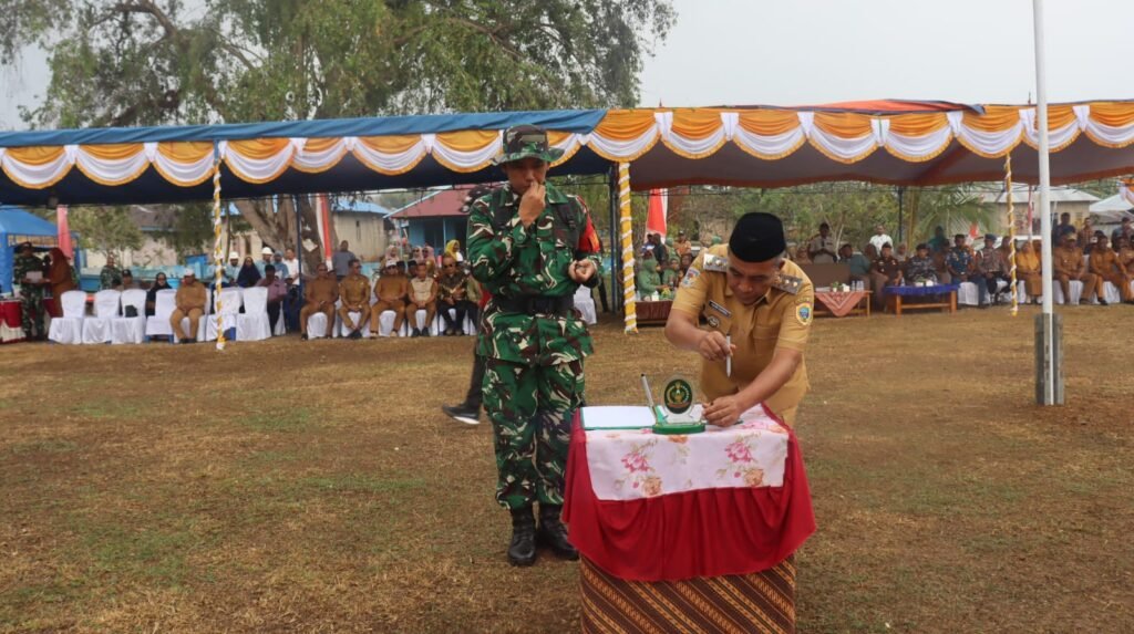 Wakil Bupati Halteng Resmikan Program TMMD ke-130 untuk Percepatan Pembangunan Desa