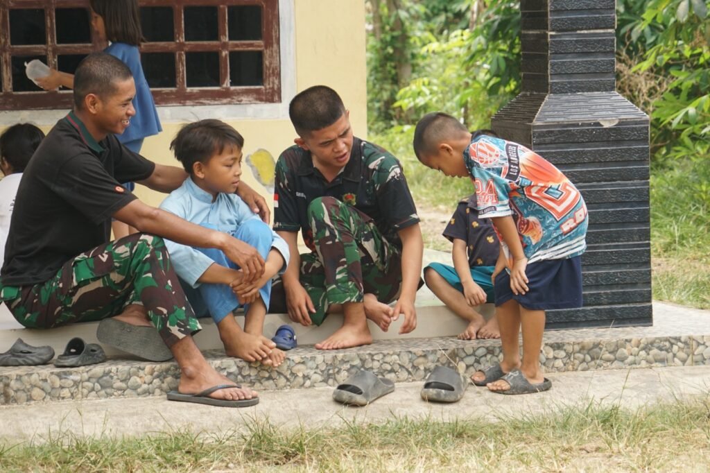 Satgas TMMD ke-130 untuk Anak: Membangun Masyarakat Melalui Kebahagiaan dan Pendidikan