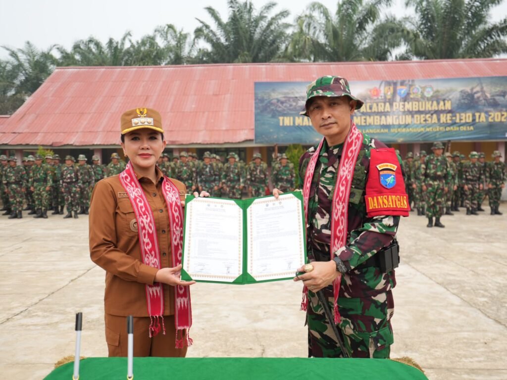 TMMD 130 Landak Resmi Dibuka, Aksi Kemanusiaan untuk Masyarakat Amboyo Selatan