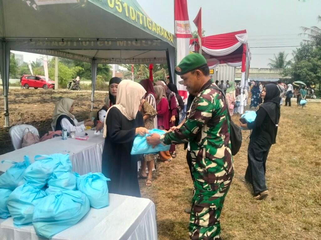 Inisiatif Pangan Terjangkau TNI Diterima Positif oleh Masyarakat Tangerang