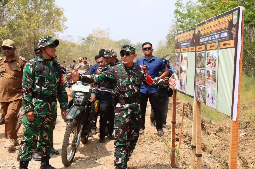 Dandim dan Bupati Tinjau Lokasi TMMD 130 untuk Perbaikan Infrastruktur Desa
